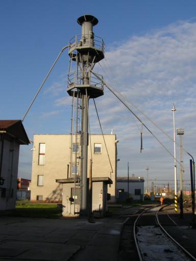 Pískovací věž v Depu Pardubice (foto O.Čížek)